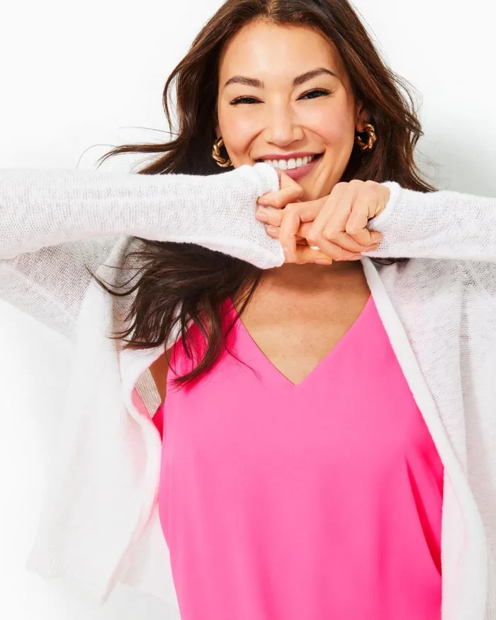 Lilly Pulitzer Tops Faretta Cardigan Resort White 8211 Women