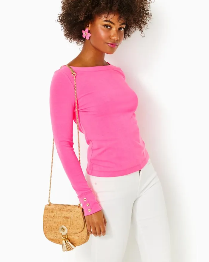 Lilly Pulitzer Tops Jadah Knit Top Roxie Pink 8211 Women