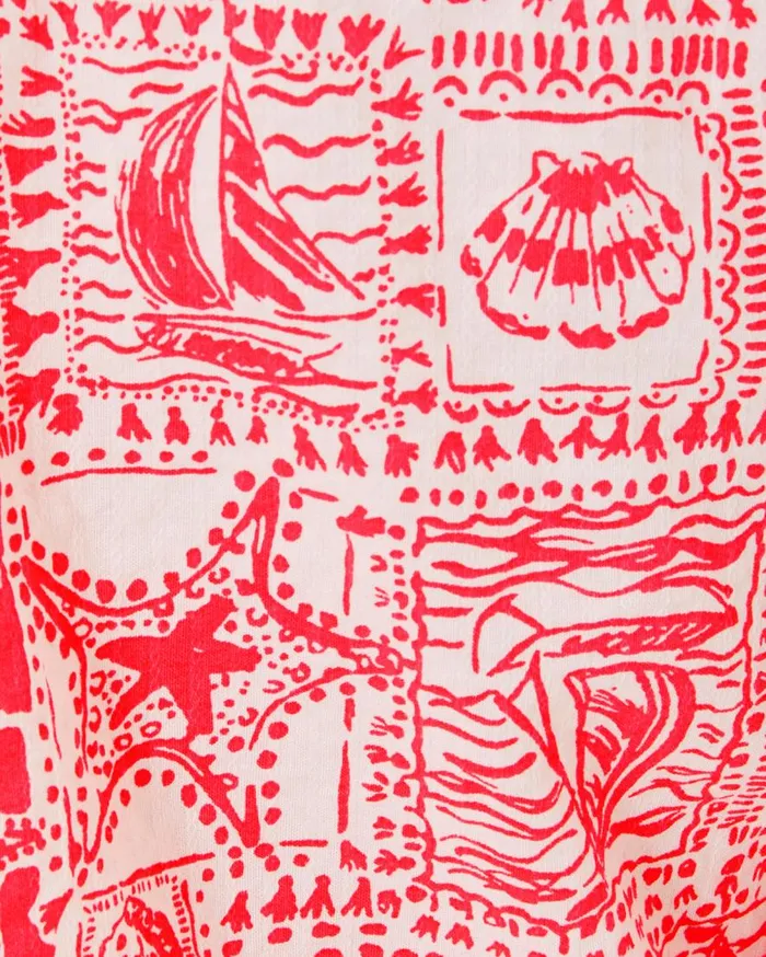 Lilly Pulitzer Tops Jae Tunic Mizner Red Seaside Harbour 8211 Women