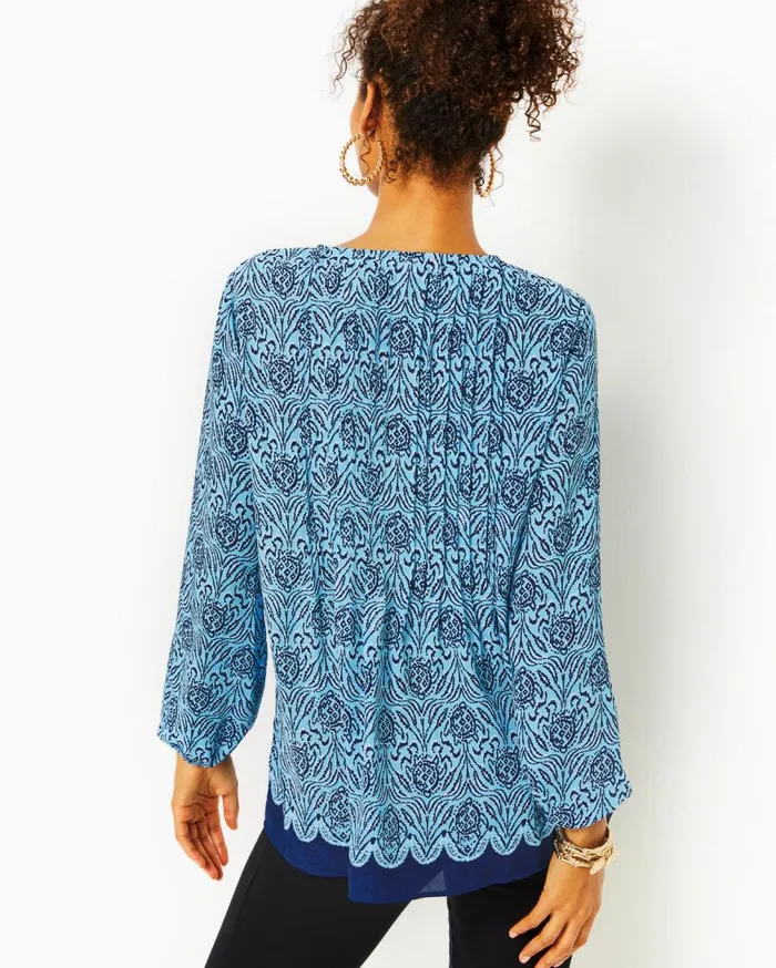 Lilly Pulitzer Tops Marilina Tunic Top Bon Bon Blue Go Your Own Wave Engineered Tunic 8211 Women Lilly Pulitzer Tops Marilina Tunic Top Bon Bon Blue Go Your Own Wave Engineered Tunic 8211 Women