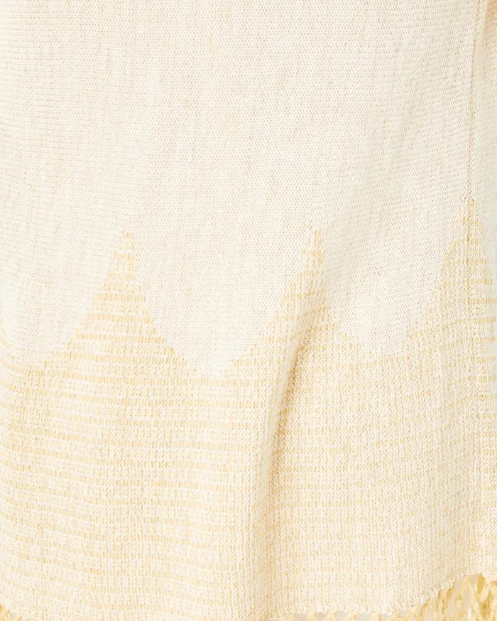 Lilly Pulitzer Tops Tatum Long Fringe Hem Cardigan Gold Metallic 8211 Women
