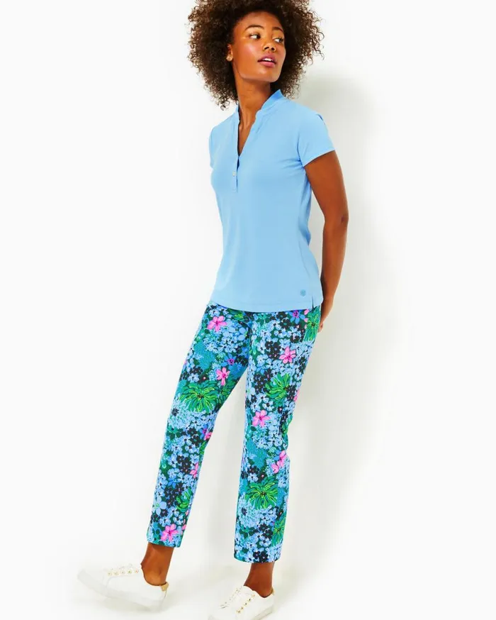 Lilly Pulitzer Tops UPF 50 Luxletic Frida Polo Multi Soiree All Day 8211 Women