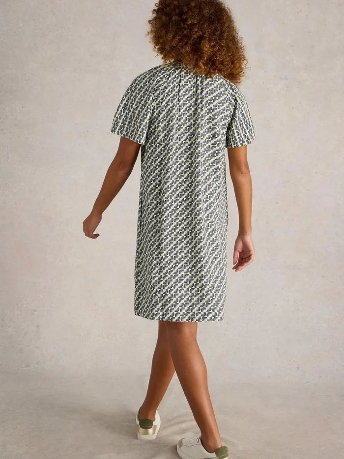 Lindsay Linen Blend Dress Ivory Print Women White Stuff Dresses