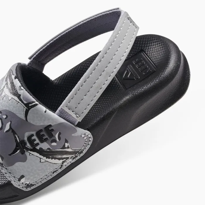 Little One Slide Grey Camo Shark Kids Reef Littles 24 Years