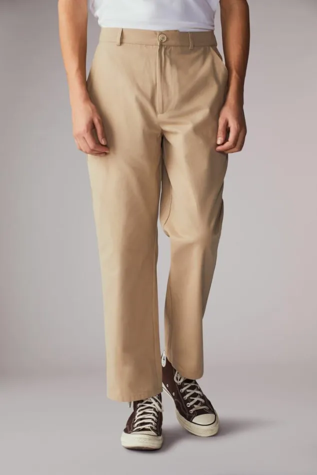 Logo Patch Trousers Brown Brown Men Fiorucci Logo Patch Trousers Brown Brown Men Fiorucci