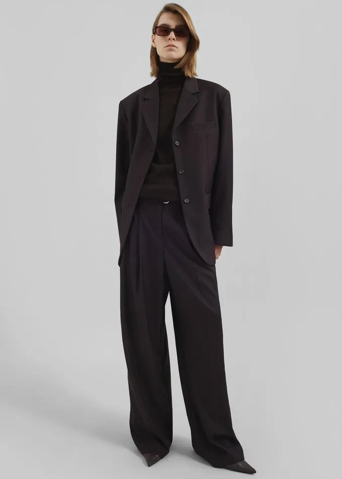 Loma Blazer 8211 Brown Women The Frankie Shop Outerwear