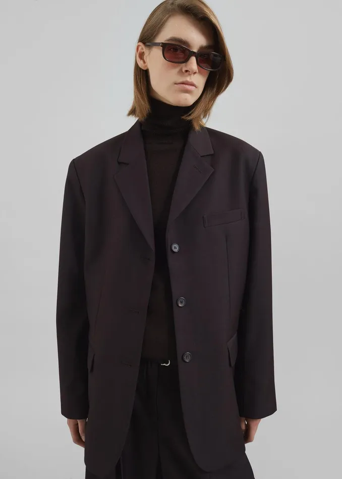 Loma Blazer 8211 Brown Women The Frankie Shop Outerwear