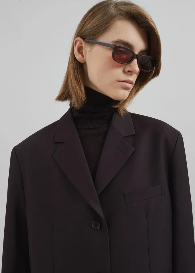 Loma Blazer 8211 Brown Women The Frankie Shop Outerwear