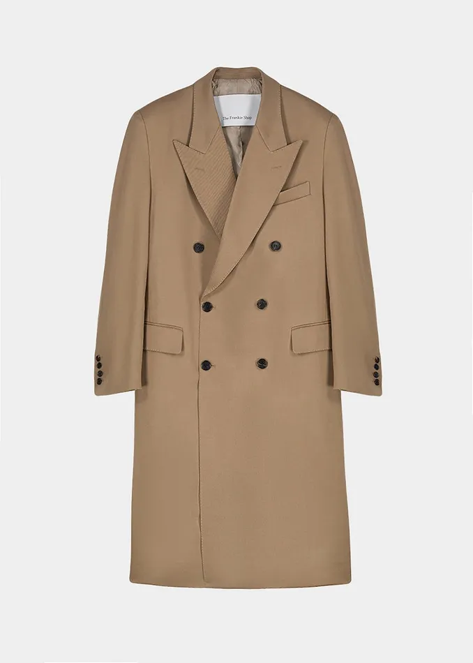 London Double Breasted Coat 8211 Taupe Women The Frankie Shop Clothing