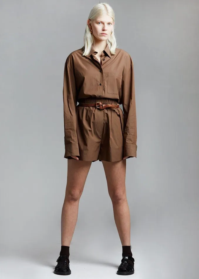 Lui Organic Cotton Boxer Short 8211 Chocolate Women The Frankie Shop Clothing