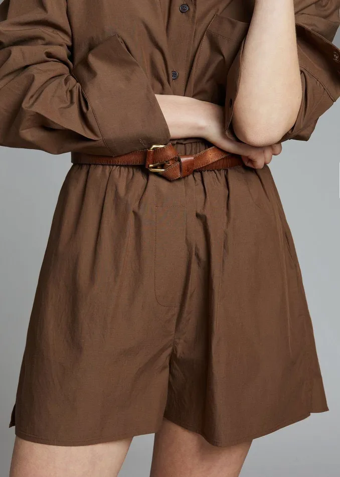 Lui Organic Cotton Boxer Short 8211 Chocolate Women The Frankie Shop Clothing