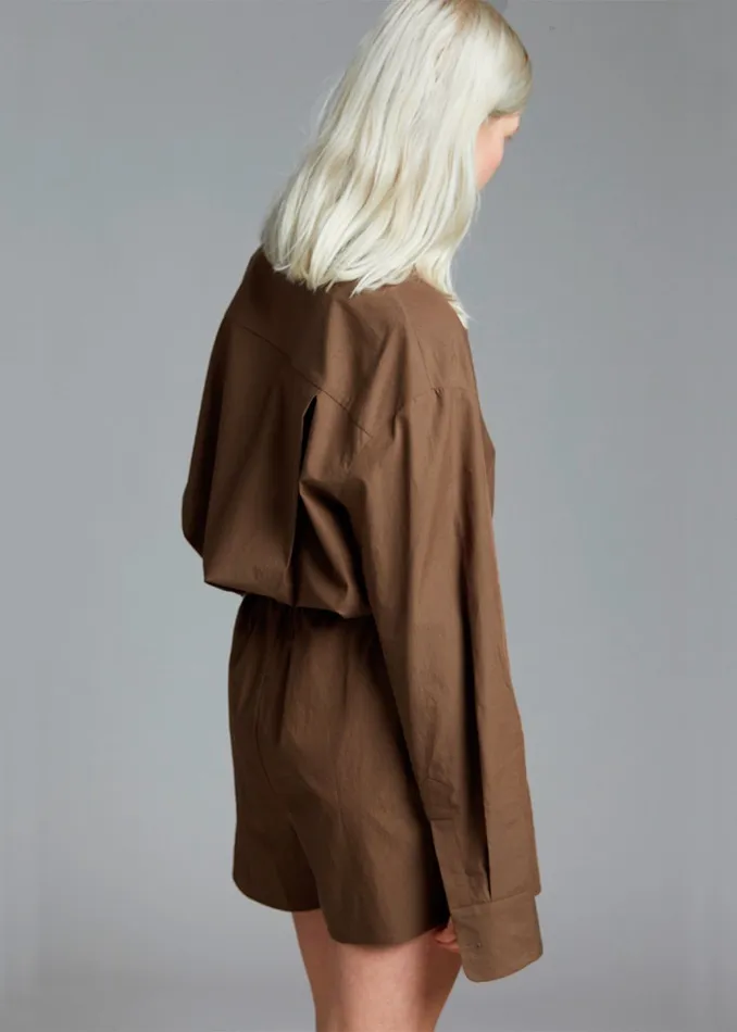 Lui Organic Cotton Boxer Short 8211 Chocolate Women The Frankie Shop Clothing