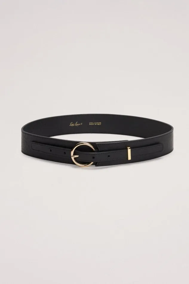 Luisa Spagnoli Belts Women Decina Leather Belt Blackgold