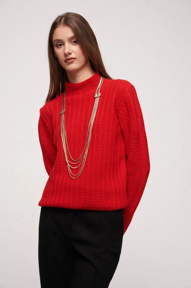 Luisa Spagnoli Bijoux Women Nichelio Long Necklace Light Gold Luisa Spagnoli Bijoux Women Nichelio Long Necklace Light Gold