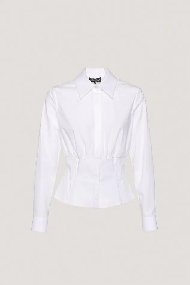 Luisa Spagnoli Blouses And Shirts Women Lecco Cotton Blouse White Luisa Spagnoli Blouses And Shirts Women Lecco Cotton Blouse White