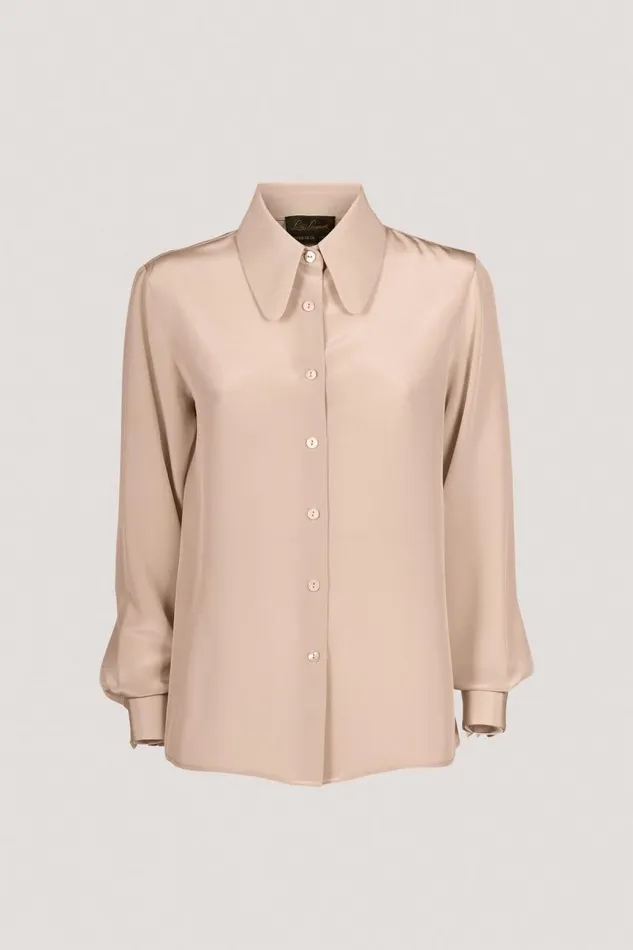 Luisa Spagnoli Blouses And Shirts Women Limonaia Silk Shirt Beige Luisa Spagnoli Blouses And Shirts Women Limonaia Silk Shirt Beige