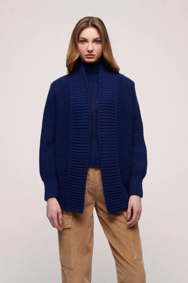 Luisa Spagnoli Cardigan Women Cheope Wool Cardigan Blue