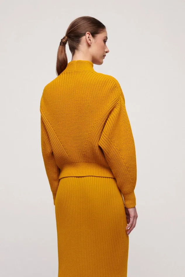 Luisa Spagnoli Cardigan Women Mail Wool Cardigan Mustard Luisa Spagnoli Cardigan Women Mail Wool Cardigan Mustard