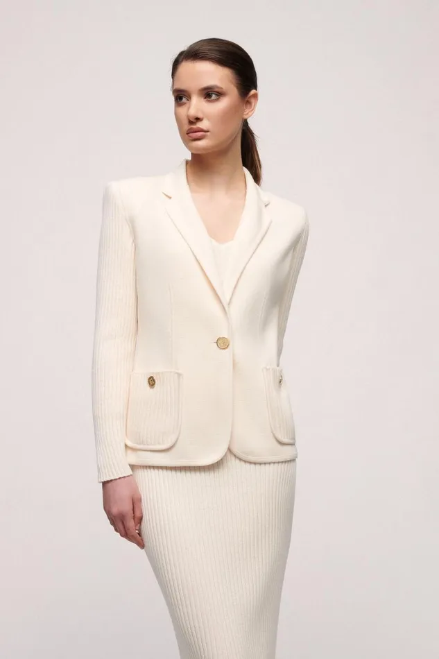 Luisa Spagnoli Cardigan Women Meritevole Wool Jacket Cream