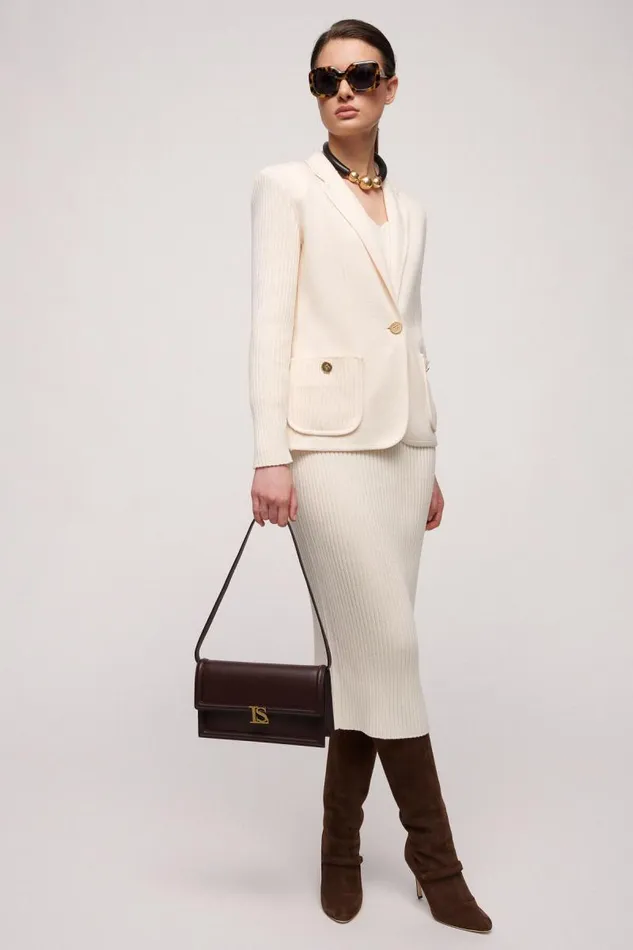 Luisa Spagnoli Cardigan Women Meritevole Wool Jacket Cream Luisa Spagnoli Cardigan Women Meritevole Wool Jacket Cream