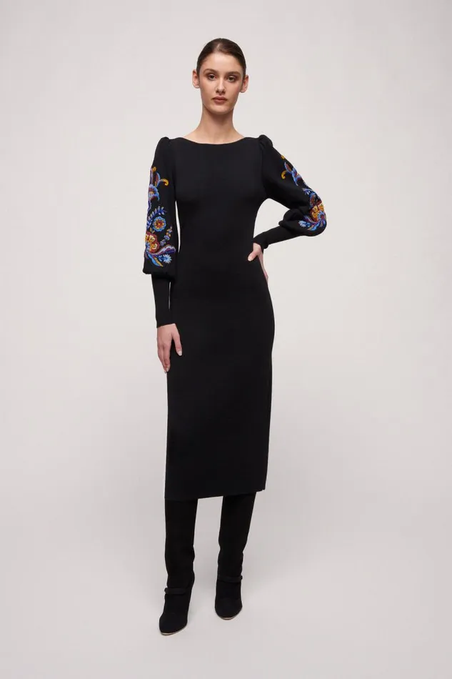 Luisa Spagnoli Dresses and Jumpsuits Women Monofilo Wool Dress Black