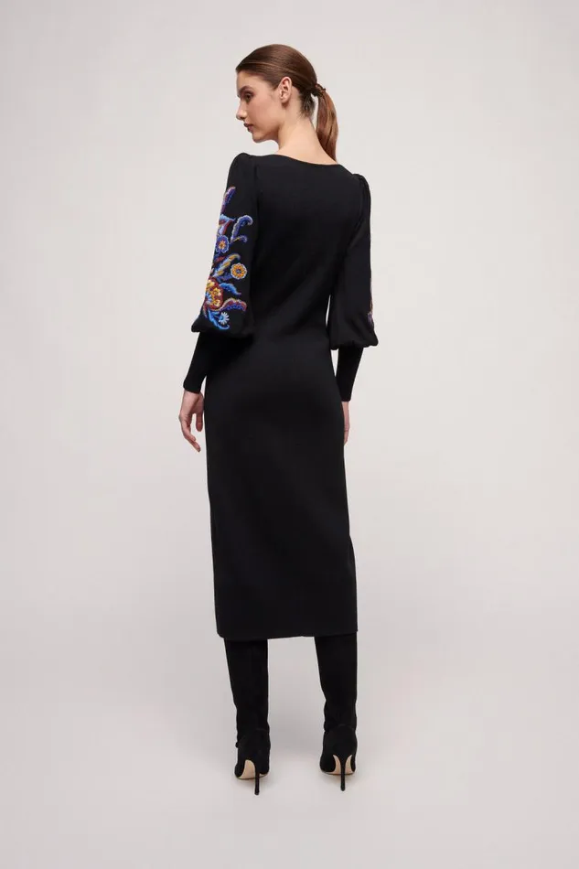 Luisa Spagnoli Dresses and Jumpsuits Women Monofilo Wool Dress Black Luisa Spagnoli Dresses and Jumpsuits Women Monofilo Wool Dress Black