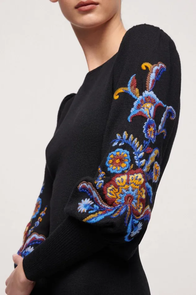 Luisa Spagnoli Dresses and Jumpsuits Women Monofilo Wool Dress Black Luisa Spagnoli Dresses and Jumpsuits Women Monofilo Wool Dress Black