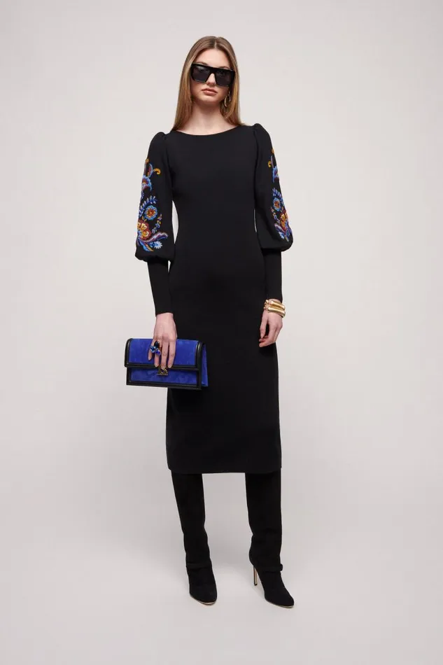 Luisa Spagnoli Dresses and Jumpsuits Women Monofilo Wool Dress Black Luisa Spagnoli Dresses and Jumpsuits Women Monofilo Wool Dress Black