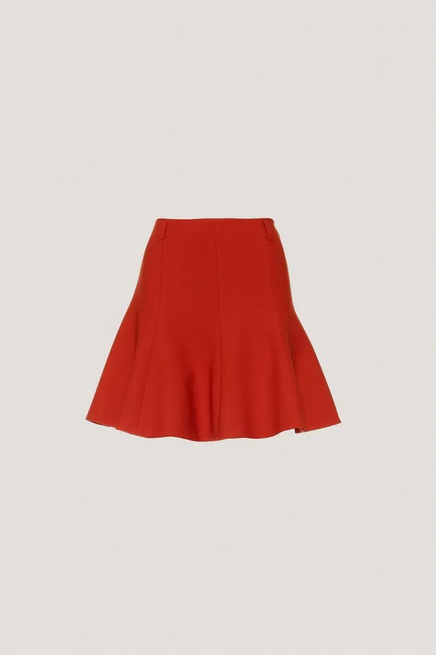Luisa Spagnoli Fashion Show Women Fungo Wool Miniskirt 8211 Fashion Show Orange Luisa Spagnoli Fashion Show Women Fungo Wool Miniskirt 8211 Fashion Show Orange