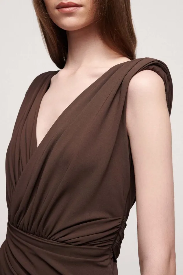 Luisa Spagnoli Fashion Show Women Guida Elegant Dress 8211 Fashion Show Brown Luisa Spagnoli Fashion Show Women Guida Elegant Dress 8211 Fashion Show Brown