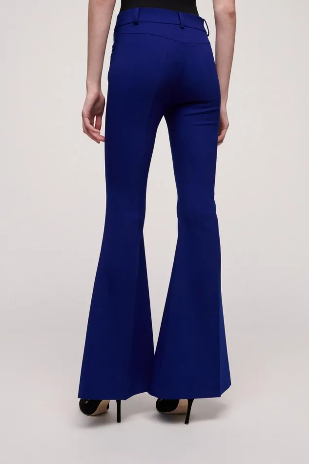 Luisa Spagnoli Fashion Show Women Ondulante Flared Trousers 8211 Fashion Show Bluette Luisa Spagnoli Fashion Show Women Ondulante Flared Trousers 8211 Fashion Show Bluette