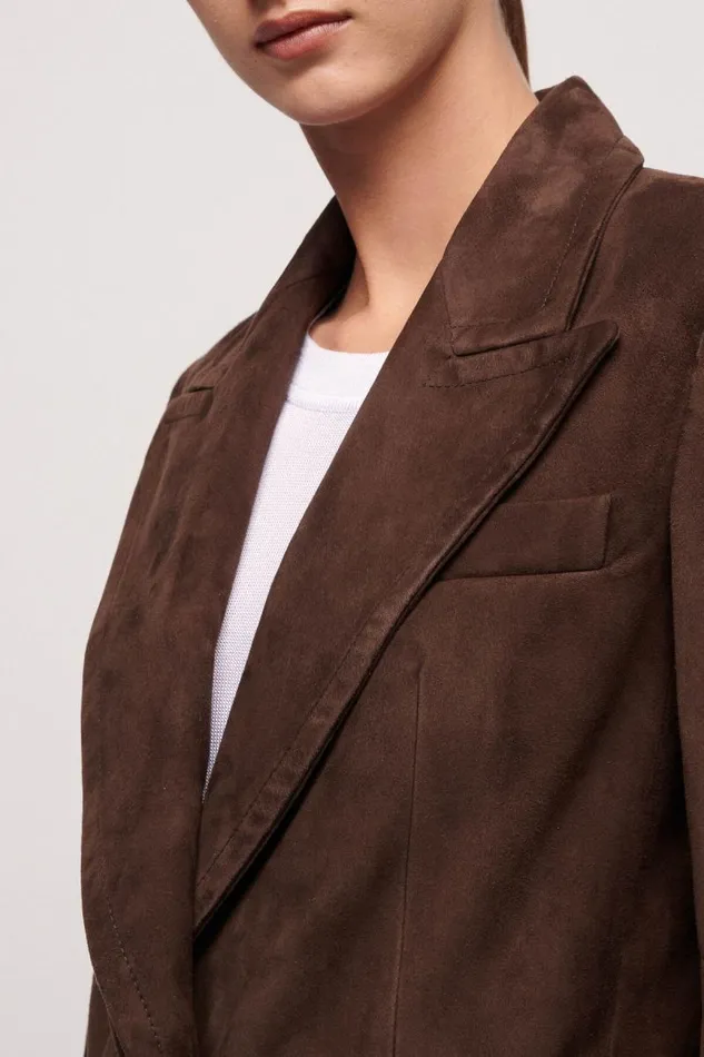 Luisa Spagnoli Fashion Show Women Statico Leather Jacket 8211 Fashion Show Brown Luisa Spagnoli Fashion Show Women Statico Leather Jacket 8211 Fashion Show Brown