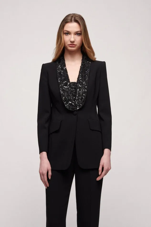 Luisa Spagnoli Jackets and Blazers Women Sagacia Elegant Jacket Black