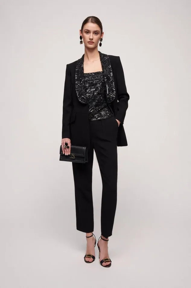 Luisa Spagnoli Jackets and Blazers Women Sagacia Elegant Jacket Black Luisa Spagnoli Jackets and Blazers Women Sagacia Elegant Jacket Black