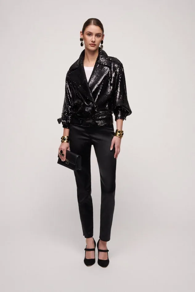Luisa Spagnoli Jackets and Blazers Women Stratega Elegant Jacket Black Luisa Spagnoli Jackets and Blazers Women Stratega Elegant Jacket Black