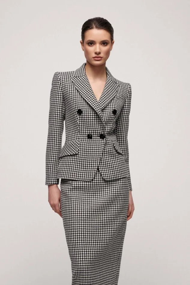 Luisa Spagnoli Jackets and Blazers Women Studio DoubleBreasted Jacket Blackcream