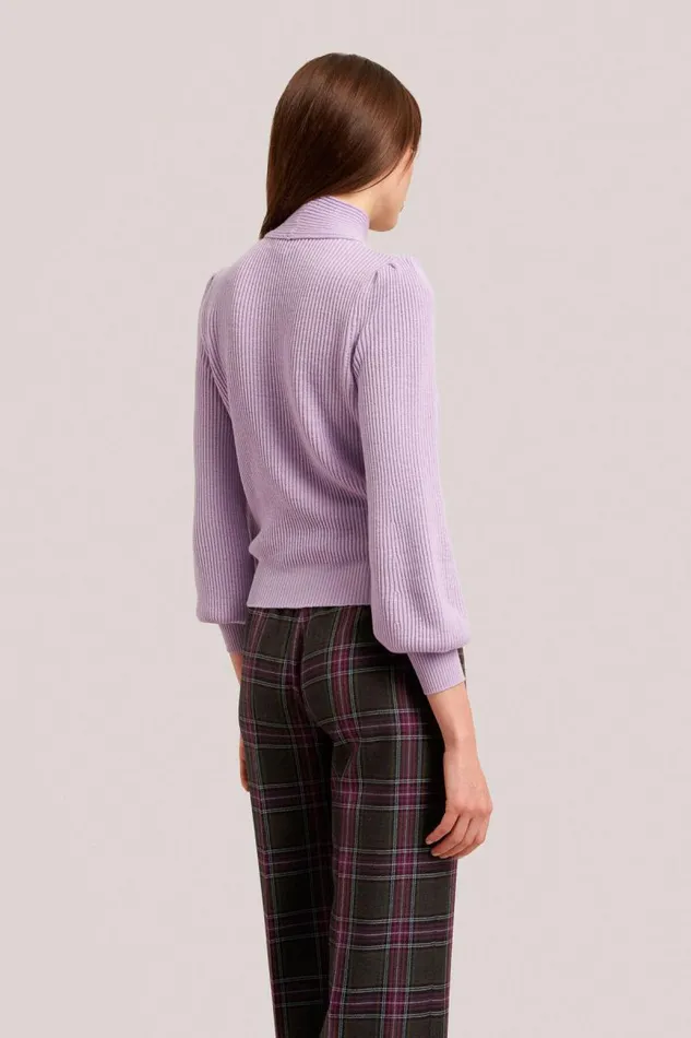 Luisa Spagnoli Knitwear Women Merana Pullover With Sash Lilac Luisa Spagnoli Knitwear Women Merana Pullover With Sash Lilac