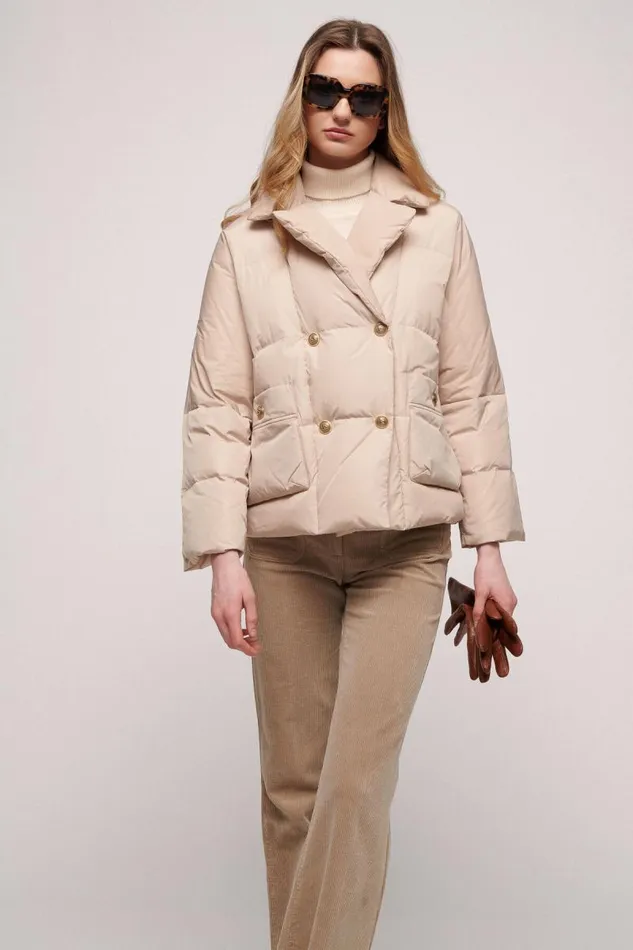 Luisa Spagnoli Outerwear Women Saccente Padded Jacket Beige