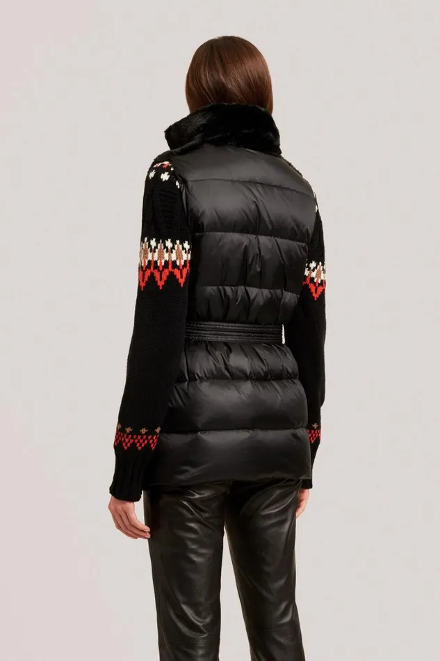 Luisa Spagnoli Outerwear Women Sincerita EcoFriendly Faux Fur Gilet Black Luisa Spagnoli Outerwear Women Sincerita EcoFriendly Faux Fur Gilet Black