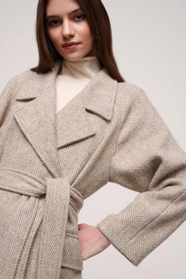 Luisa Spagnoli Outerwear Women Suite Robe Coat Luisa Spagnoli Outerwear Women Suite Robe Coat