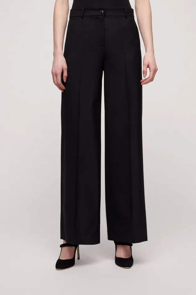 Luisa Spagnoli Pants Women Occulto Elegant Trousers Black