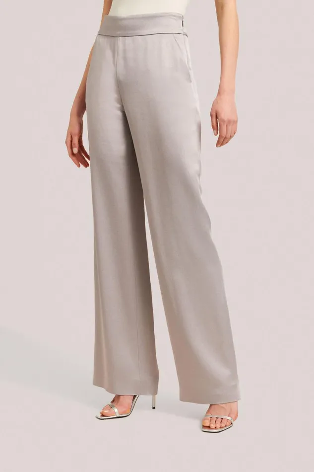 Luisa Spagnoli Pants Women Oclaoma Satin Trousers Grey
