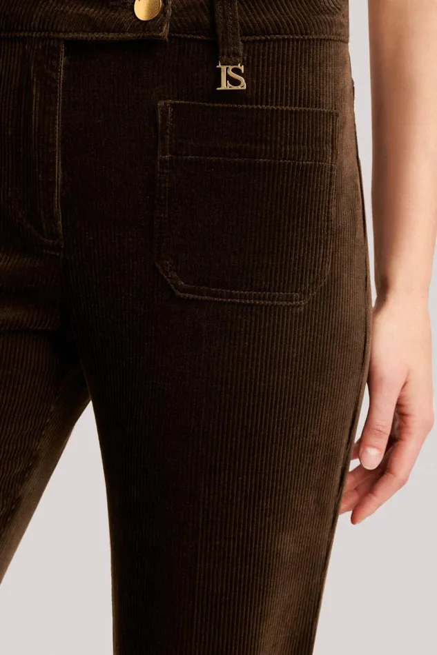 Luisa Spagnoli Pants Women Ofena Flared Jeans Brown Luisa Spagnoli Pants Women Ofena Flared Jeans Brown
