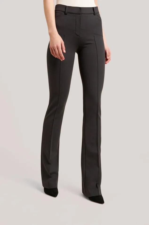 Luisa Spagnoli Pants Women Onnis Stretch Interlock Trousers Grey Melange