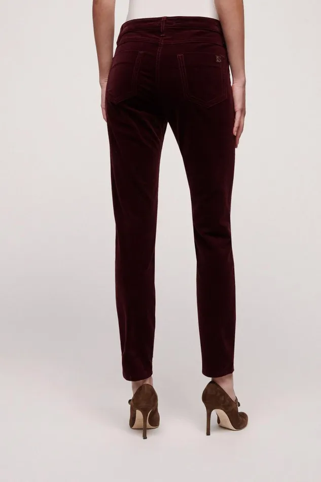 Luisa Spagnoli Pants Women Osmotico FivePocket Trousers Burgundy Luisa Spagnoli Pants Women Osmotico FivePocket Trousers Burgundy