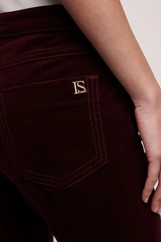 Luisa Spagnoli Pants Women Osmotico FivePocket Trousers Burgundy Luisa Spagnoli Pants Women Osmotico FivePocket Trousers Burgundy
