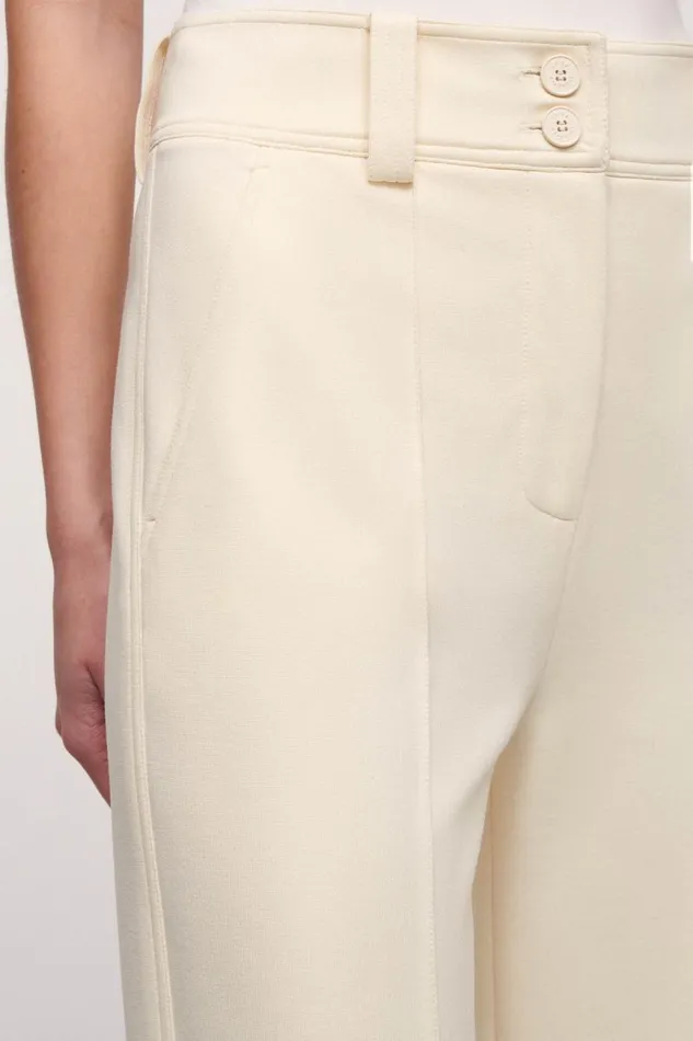 Luisa Spagnoli Pants Women Ove Flared Trousers Cream Luisa Spagnoli Pants Women Ove Flared Trousers Cream