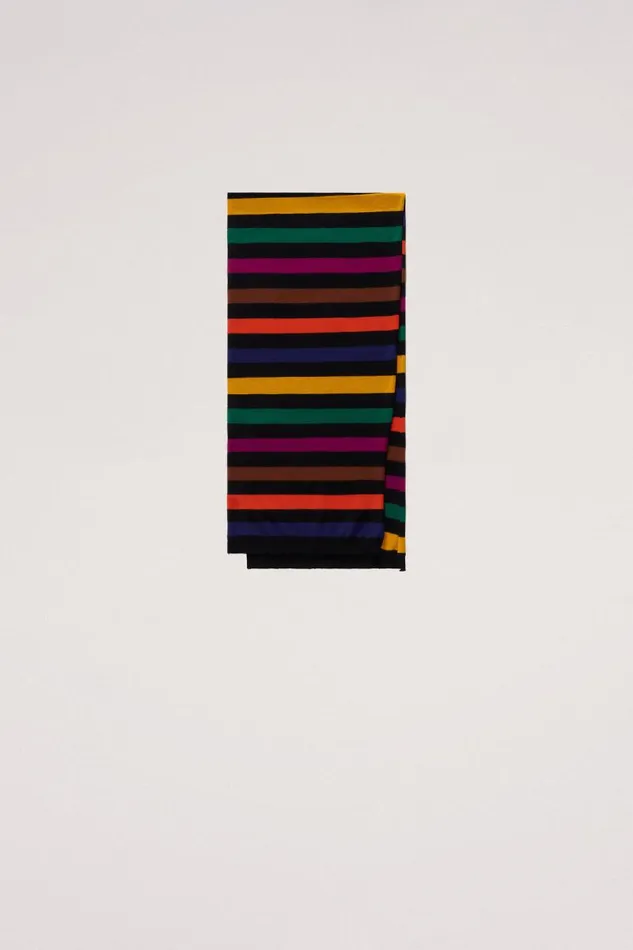 Luisa Spagnoli Scarves And Foulards Women Colorante Striped Scarf Multicolour Luisa Spagnoli Scarves And Foulards Women Colorante Striped Scarf Multicolour