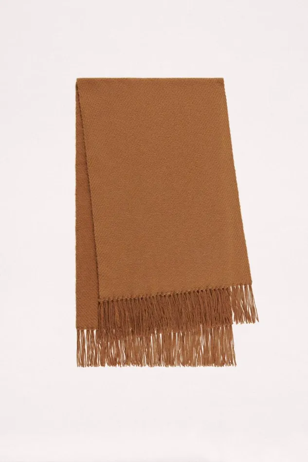 Luisa Spagnoli Scarves And Foulards Women Convivio Wool Scarf Camel