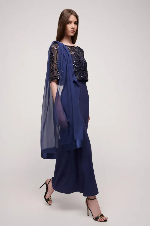 Luisa Spagnoli Scarves And Foulards Women Riflettere Georgette Scarf Blue Luisa Spagnoli Scarves And Foulards Women Riflettere Georgette Scarf Blue